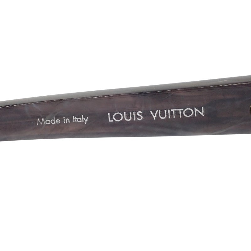 【商談中/対象者以外注文不可】ルイヴィトン LOUIS VUITTON LVグライド・スクエア Z1693E サングラス アセテート ネイビー シルバー金具 54□20 150 メンズ【中古】【Aランク】