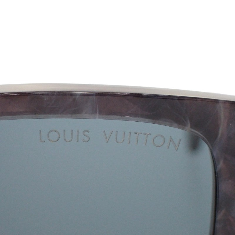 【商談中/対象者以外注文不可】ルイヴィトン LOUIS VUITTON LVグライド・スクエア Z1693E サングラス アセテート ネイビー シルバー金具 54□20 150 メンズ【中古】【Aランク】