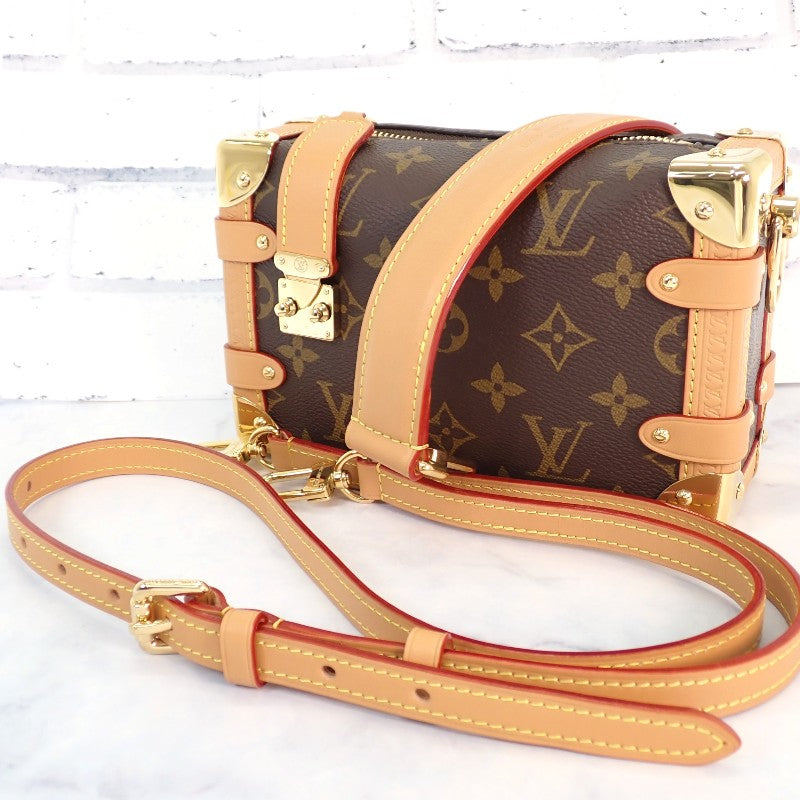 ルイヴィトン LOUIS VUITTON サイドトランク PM M46815 ショルダーバッグ 2WAYバッグ モノグラムキャンバス ブラウン ゴールド金具 レディース メンズ【中古】【Aランク】