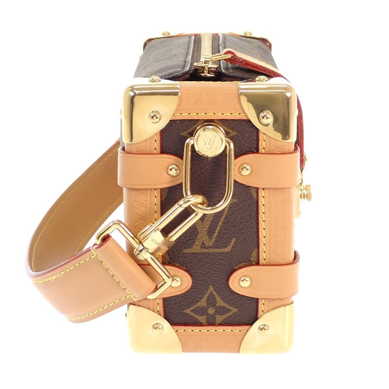 ルイヴィトン LOUIS VUITTON サイドトランク PM M46815 ショルダーバッグ 2WAYバッグ モノグラムキャンバス ブラウン ゴールド金具 レディース メンズ【中古】【Aランク】