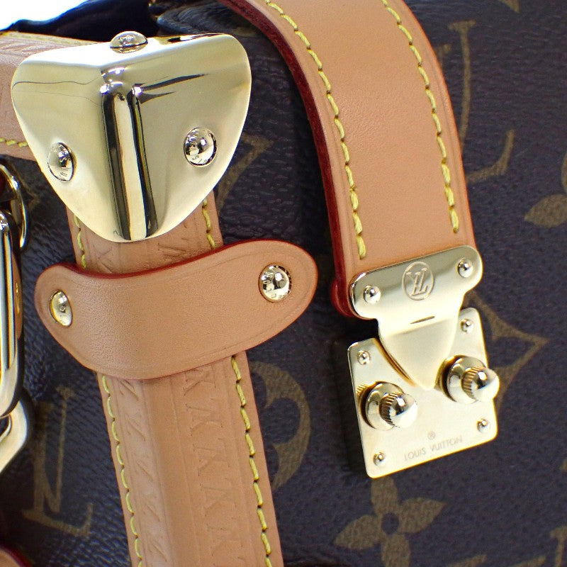 ルイヴィトン LOUIS VUITTON サイドトランク PM M46815 ショルダーバッグ 2WAYバッグ モノグラムキャンバス ブラウン ゴールド金具 レディース メンズ【中古】【Aランク】
