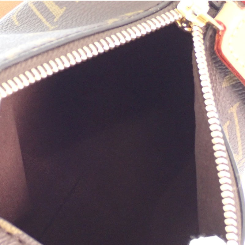 ルイヴィトン LOUIS VUITTON サイドトランク PM M46815 ショルダーバッグ 2WAYバッグ モノグラムキャンバス ブラウン ゴールド金具 レディース メンズ【中古】【Aランク】