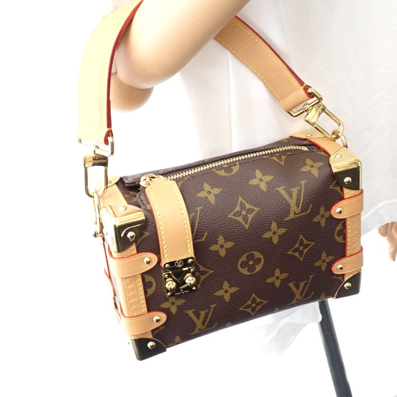 ルイヴィトン LOUIS VUITTON サイドトランク PM M46815 ショルダーバッグ 2WAYバッグ モノグラムキャンバス ブラウン ゴールド金具 レディース メンズ【中古】【Aランク】