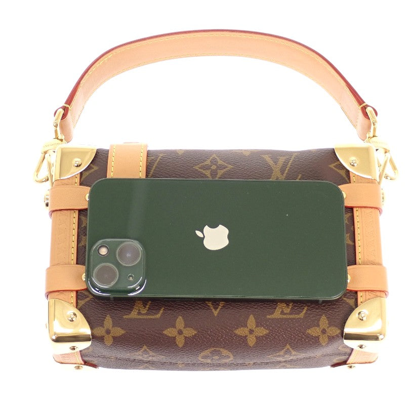 ルイヴィトン LOUIS VUITTON サイドトランク PM M46815 ショルダーバッグ 2WAYバッグ モノグラムキャンバス ブラウン ゴールド金具 レディース メンズ【中古】【Aランク】