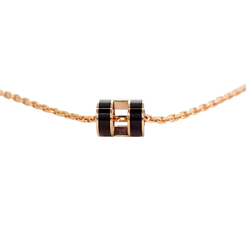 エルメス HERMES ミニポップH ペンダント H147992FO03 ネックレス メタル ブラック レディース【中古】【Aランク】