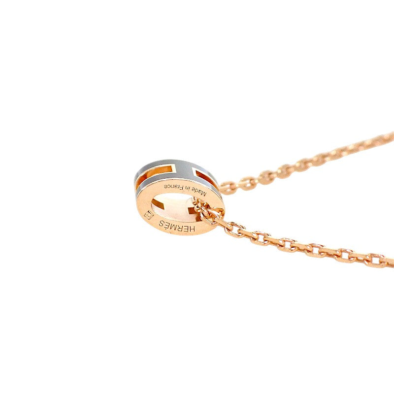 エルメス HERMES ミニポップH ペンダント H147992FO03 ネックレス メタル ブラック レディース【中古】【Aランク】