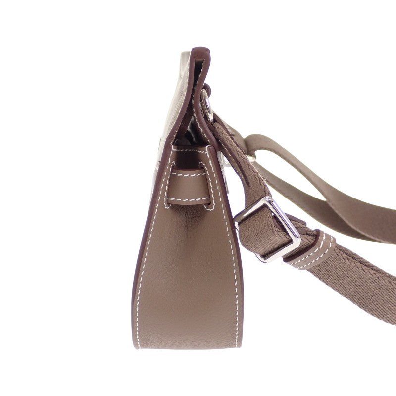 エルメス HERMES ジプシエール ミニ H084047CKAG ショルダーバッグ エバーカラ― エトゥープ シルバー金具 レディース【中古】【SAランク】