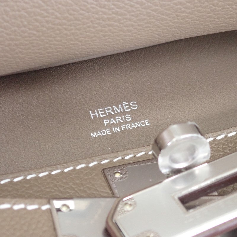エルメス HERMES ジプシエール ミニ H084047CKAG ショルダーバッグ エバーカラ― エトゥープ シルバー金具 レディース【中古】【SAランク】