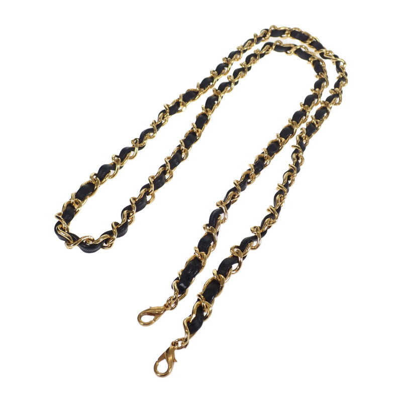 シャネル CHANEL シャネル31 ヴィンテージ 2WAYバッグ ショルダーバッグ ラムスキン コットン ブラック ゴールド金具 レディース【中古】【ABランク】