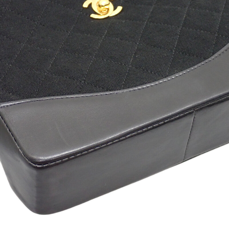 シャネル CHANEL シャネル31 ヴィンテージ 2WAYバッグ ショルダーバッグ ラムスキン コットン ブラック ゴールド金具 レディース【中古】【ABランク】