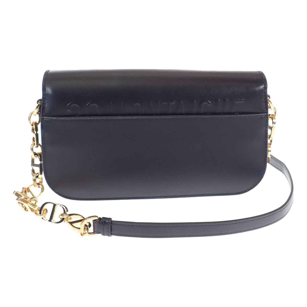 ディオール Dior 30モンテーニュアベニューバッグ スモール M9261UMOA_M900 ショルダーバッグ カーフ ブラック ゴールド金具 レディース【中古】【ABランク】