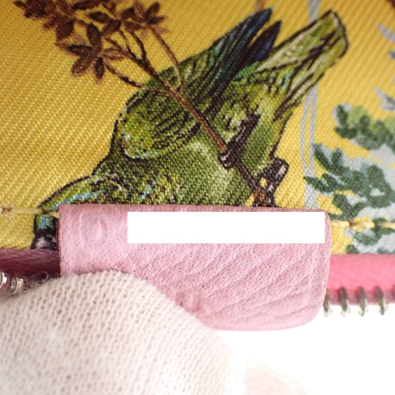 エルメス HERMES アザップコンパクト ミニ コインケース ヴォーエプソン モーヴシルベストル ピンク シルバー金具 レディース【中古】【ABランク】