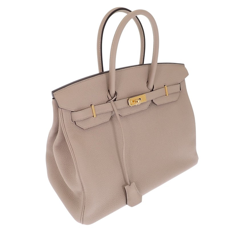 エルメス HERMES バーキン 35 ハンドバッグ トゴ トゥルティエールグレー ゴールド金具 レディース【中古】【Aランク】