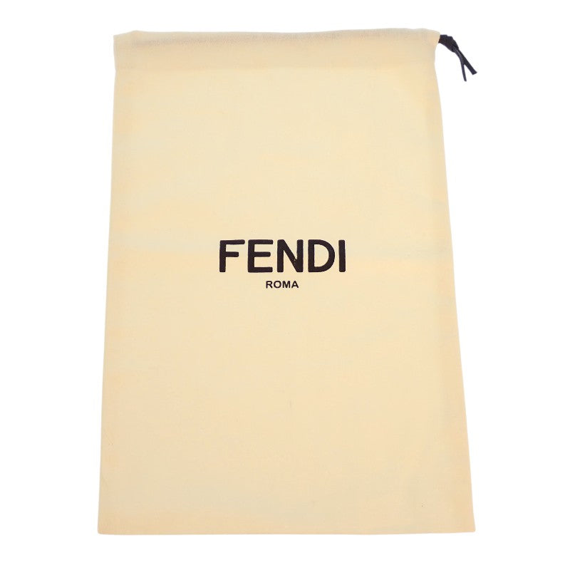 フェンディ FENDI フラットバゲットミニ 8BS039 ショルダーバッグ レザー イエロー ゴールド金具 レディース【中古】【Aランク】