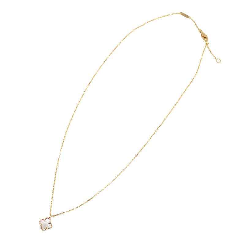 ヴァンクリーフ&アーペル Van Cleef & Arpels スウィート アルハンブラ ペンダント VCARF69100 ネックレス K18イエローゴールド マザーオブパール レディース【中古】【Aランク】
