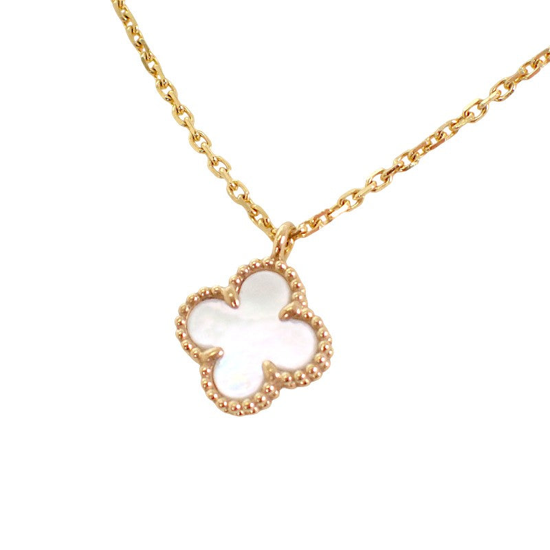 ヴァンクリーフ&アーペル Van Cleef & Arpels スウィート アルハンブラ ペンダント VCARF69100 ネックレス K18イエローゴールド マザーオブパール ゴールド レディース【中古】【Aランク】