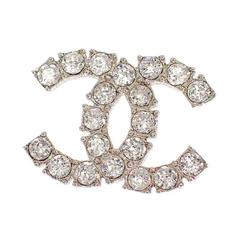 シャネル CHANEL ココマーク ピアス メタル クリスタル シルバー金具 レディース【中古】【ABランク】
