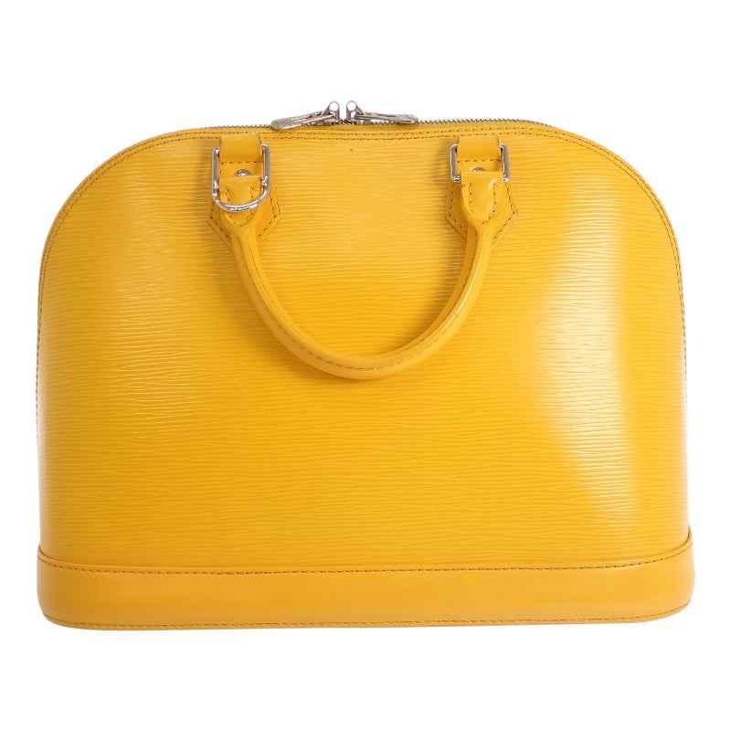 ルイヴィトン LOUIS VUITTON アルマ PM M40619 エピ ハンドバッグ シトロン イエロー シルバー金具 レディース【中古】【ABランク】