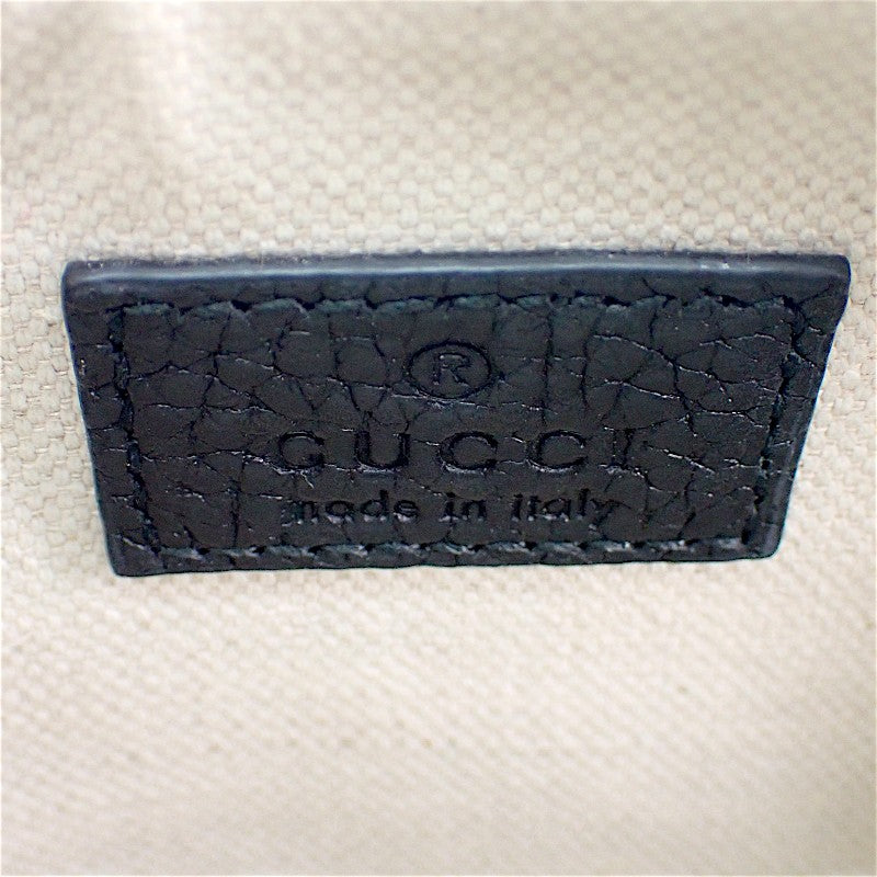 グッチ GUCCI GG エンボス ミニ ボストンバッグ 815256 AAEEM 1000 2WAYバッグ ショルダーバッグ カーフ ブラック ゴールド金具 レディース【中古】【ABランク】