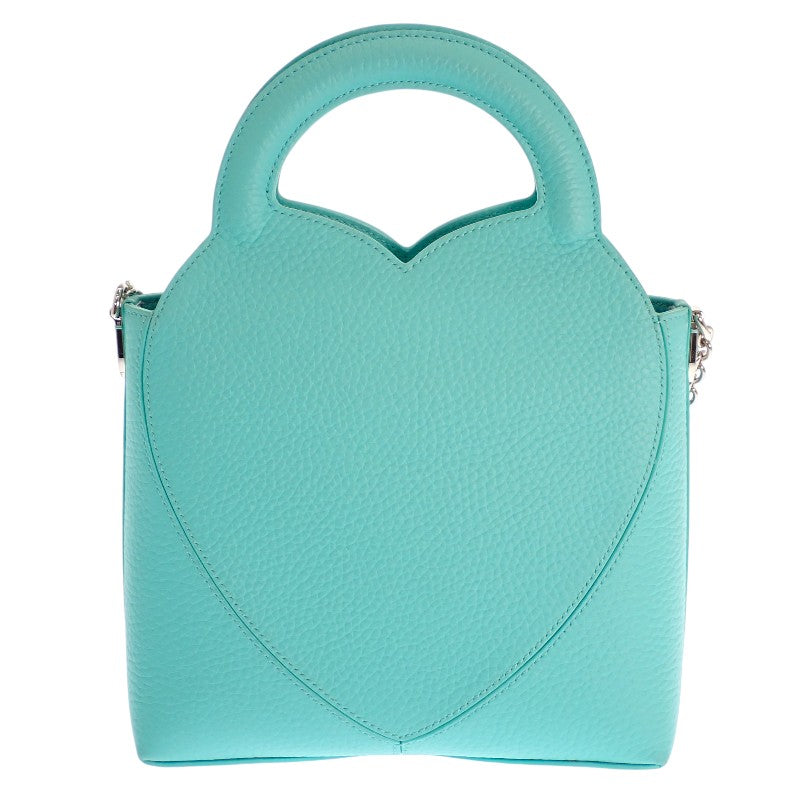 ティファニー TIFFANY&Co. リターントゥティファニートート 72017560 2WAYバッグ レザー ブルー シルバー金具 レディース【中古】【ABランク】