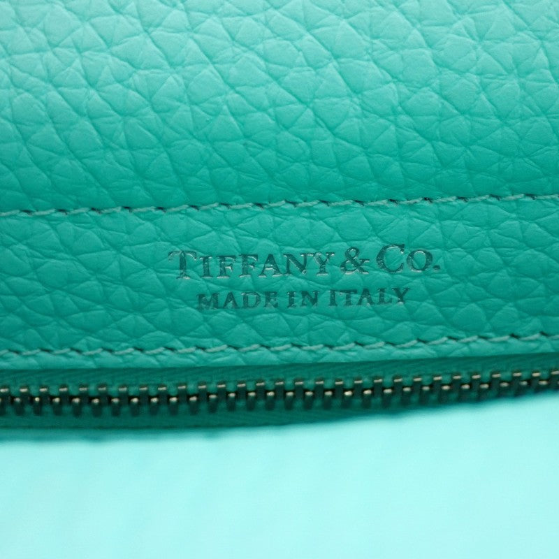 ティファニー TIFFANY&Co. リターントゥティファニートート 72017560 2WAYバッグ レザー ブルー シルバー金具 レディース【中古】【ABランク】