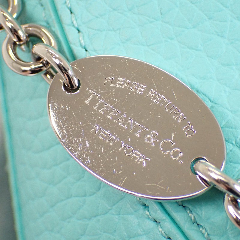 ティファニー TIFFANY&Co. リターントゥティファニートート 72017560 2WAYバッグ レザー ブルー シルバー金具 レディース【中古】【ABランク】