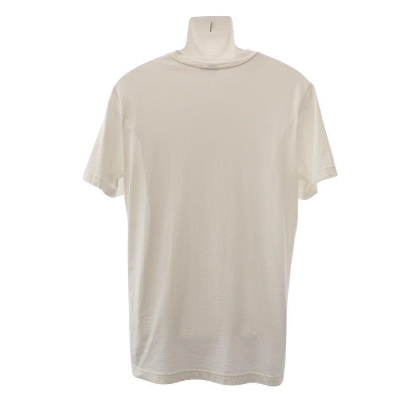 モンクレール MONCLER フロッキー ロゴ L J20918C00018_89ANL 半袖Tシャツ コットン レザー 綿 ホワイト 白 メンズ【中古】【Aランク】