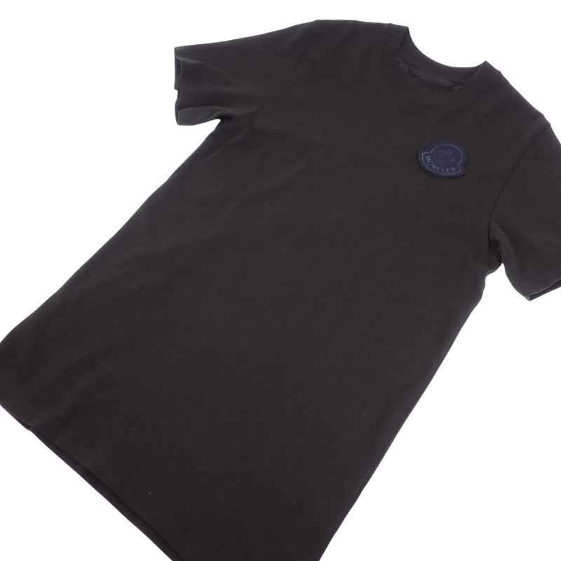 モンクレール MONCLER ワッペンTシャツ M I20918C00069_83927 半袖Tシャツ コットン 綿 ブラック 黒 メンズ【中古】【Aランク】