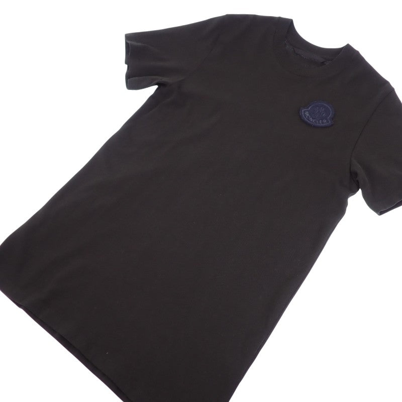 モンクレール MONCLER ワッペンTシャツ M I20918C00069_83927 半袖Tシャツ コットン 綿 ブラック 黒 メンズ【中古】【Aランク】