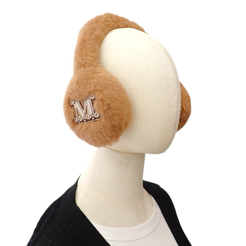 マックスマーラ MAX MARA テディベア 4576085206 001 イヤーマフ シルク キャメル CAMEL ブラウン レディース【中古】【SAランク】