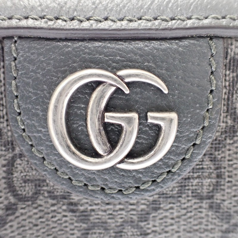 グッチ GUCCI オフィディア スモール クロスボディバッグ 699439 ボディバッグ ショルダーバッグ セカンドバッグ GGキャンバス グレー メンズ レディース【中古】【ABランク】