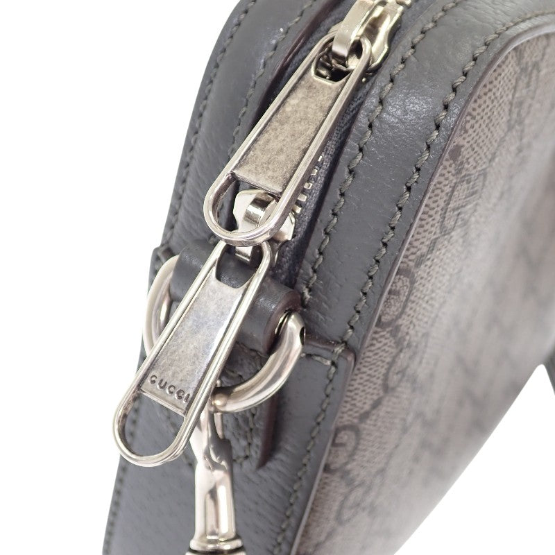 グッチ GUCCI オフィディア スモール クロスボディバッグ 699439 ボディバッグ ショルダーバッグ セカンドバッグ GGキャンバス グレー メンズ レディース【中古】【ABランク】
