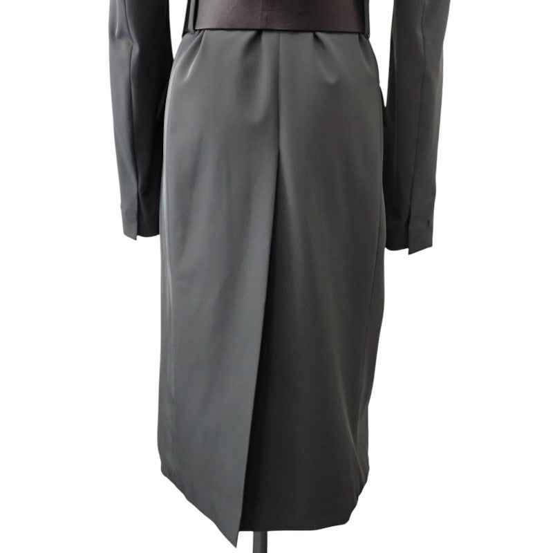 プラダ PRADA ヴィンテージ 42 ステンカラーコート ポリエステル グレー レディース【中古】【ABランク】