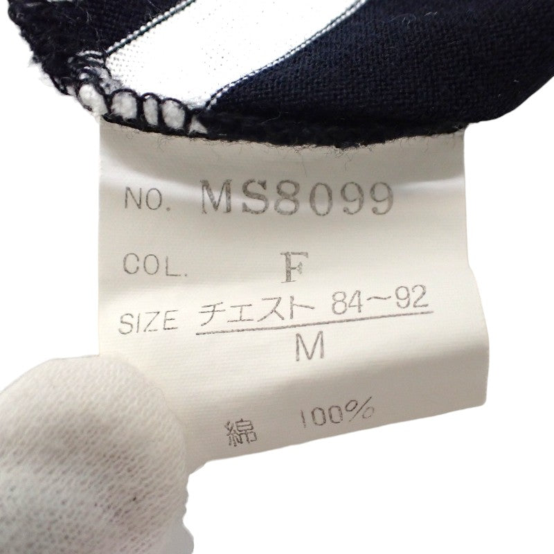 ディオール Dior MONSIEUR ボーダー M MS8099 半袖Tシャツ コットン ブラック ホワイト メンズ レディース【中古】【ABランク】