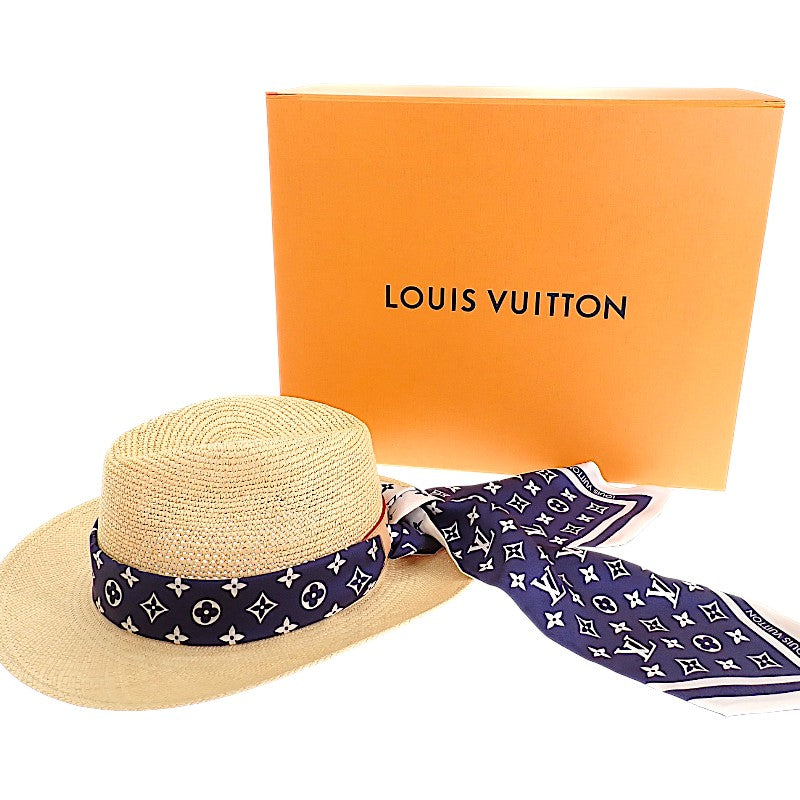 ルイヴィトン LOUIS VUITTON フェドラ・LV サマー スターダスト M77784 ハット シルク パナマ レディース【中古】【ABランク】