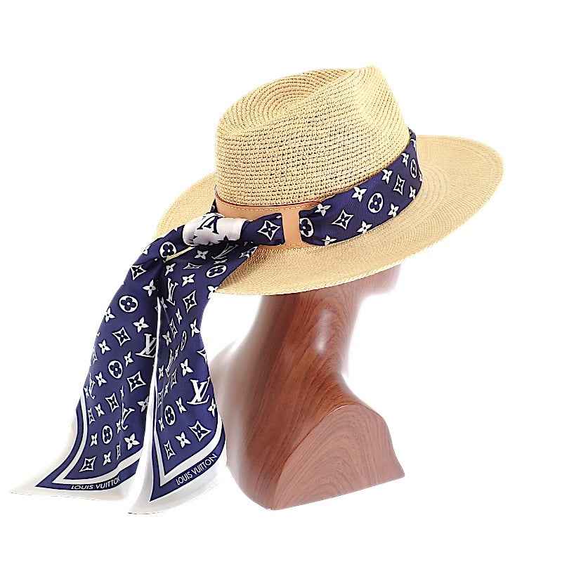 ルイヴィトン LOUIS VUITTON フェドラ・LV サマー スターダスト M77784 ハット シルク パナマ レディース【中古】【ABランク】