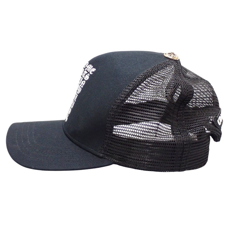 クロムハーツ CHROME HEARTS トラッカーキャップ 2238-304-3401 キャップ コットン ポリエステル ブラック シルバー金具 メンズ【中古】【ABランク】
