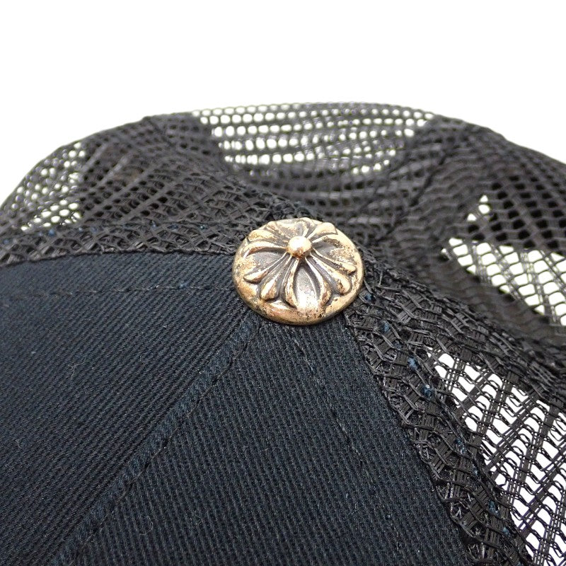 クロムハーツ CHROME HEARTS トラッカーキャップ 2238-304-3401 キャップ コットン ポリエステル ブラック シルバー金具 メンズ【中古】【ABランク】