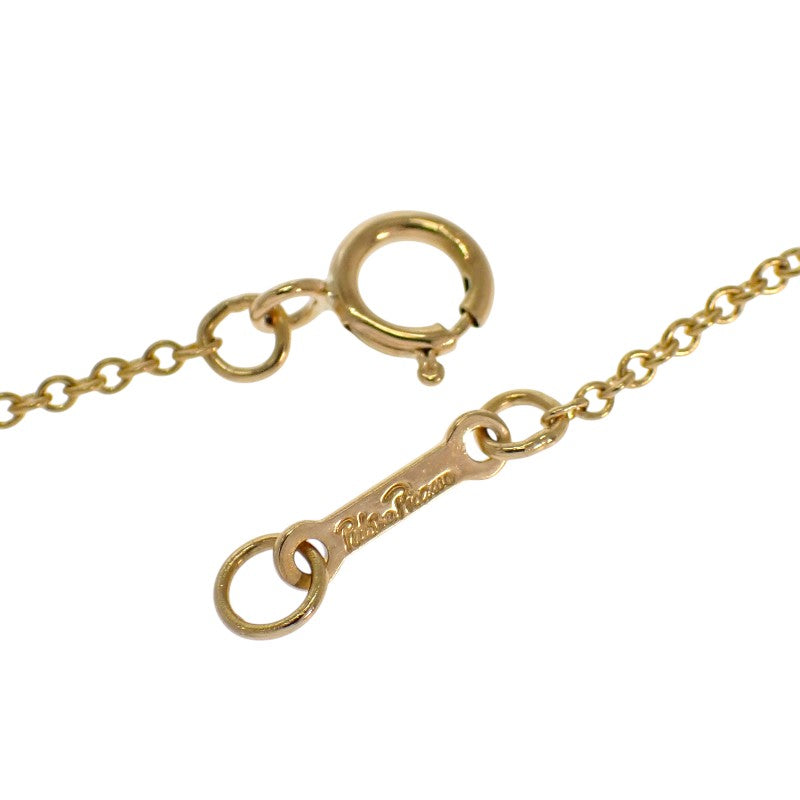 ティファニー TIFFANY&Co. パロマ・ピカソ キス クロス ネックレス K18イエローゴールド Pt950プラチナ ダイヤモンド レディース【中古】【Aランク】