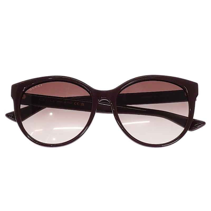グッチ GUCCI アジアンフィット ウェリントン GG0636SK-003 サングラス プラスチック ブラウン 茶 ゴールド金具 レディース メンズ ユニセックス【中古】【ABランク】