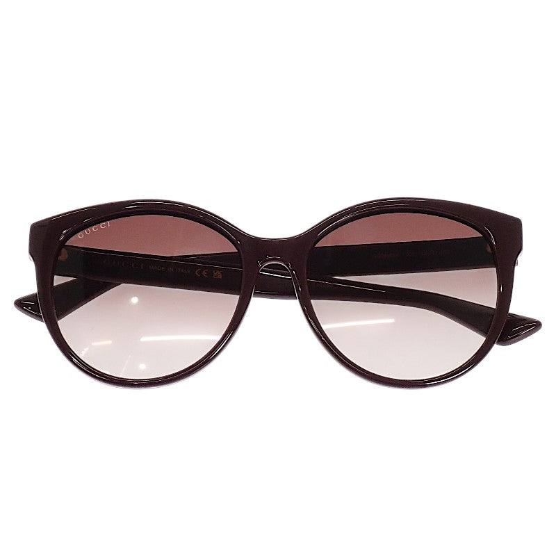 グッチ GUCCI アジアンフィット ウェリントン GG0636SK-003 サングラス プラスチック ブラウン 茶 ゴールド金具 レディース メンズ ユニセックス【中古】【ABランク】
