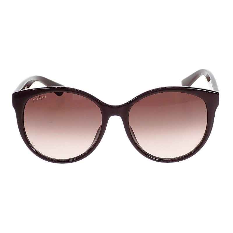 グッチ GUCCI アジアンフィット ウェリントン GG0636SK-003 サングラス プラスチック ブラウン 茶 ゴールド金具 レディース メンズ ユニセックス【中古】【ABランク】