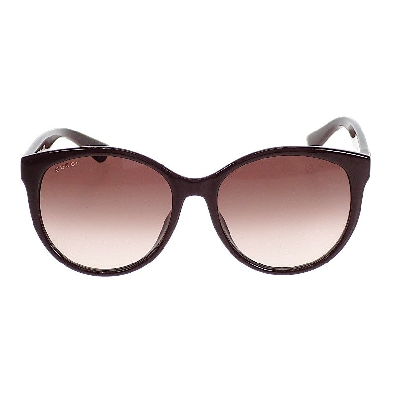 グッチ GUCCI アジアンフィット ウェリントン GG0636SK-003 サングラス プラスチック ブラウン 茶 ゴールド金具 レディース メンズ ユニセックス【中古】【ABランク】