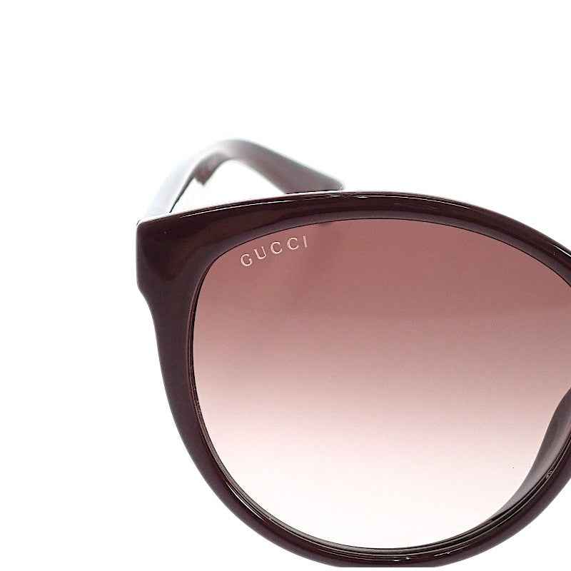 グッチ GUCCI アジアンフィット ウェリントン GG0636SK-003 サングラス プラスチック ブラウン 茶 ゴールド金具 レディース メンズ ユニセックス【中古】【ABランク】
