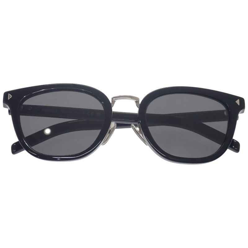 プラダ PRADA ウェリントン S PR C01SD サングラス メタル アセテート ブラック シルバー金具 メンズ【中古】【Aランク】