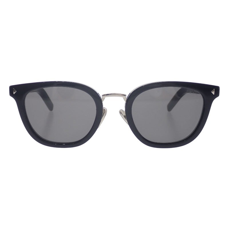 プラダ PRADA ウェリントン S PR C01SD サングラス メタル アセテート ブラック シルバー金具 メンズ【中古】【Aランク】