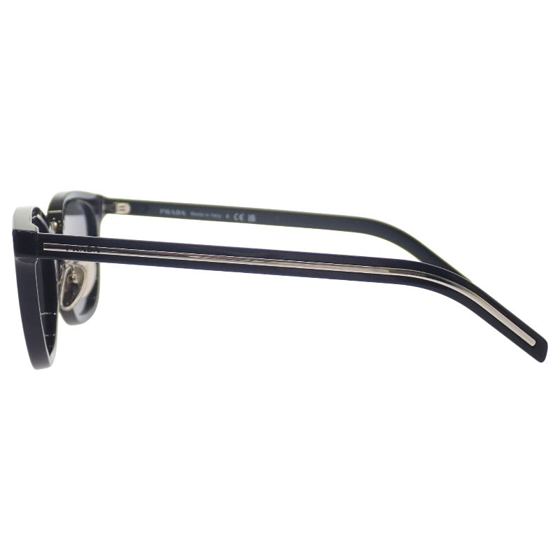 プラダ PRADA ウェリントン S PR C01SD サングラス メタル アセテート ブラック シルバー金具 メンズ【中古】【Aランク】