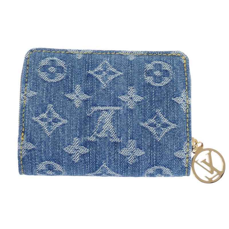 ルイヴィトン LOUIS VUITTON ポルトフォイユ・ルー 日本限定 M83160 二つ折り財布 モノグラムデニム ブルー ゴールド金具 レディース【中古】【Aランク】