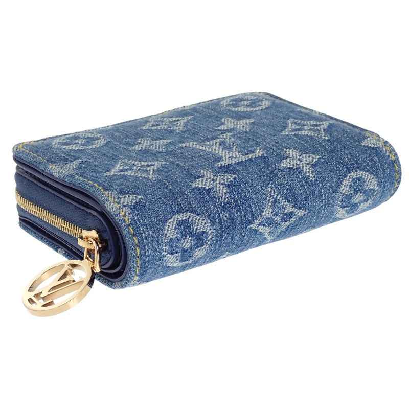 ルイヴィトン LOUIS VUITTON ポルトフォイユ・ルー 日本限定 M83160 二つ折り財布 モノグラムデニム ブルー ゴールド金具 レディース【中古】【Aランク】