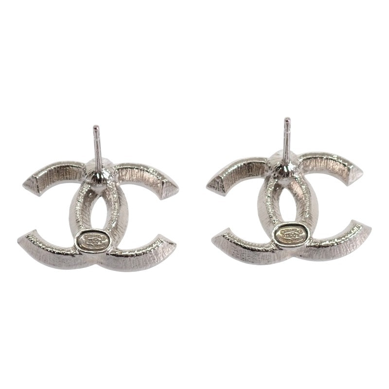 シャネル CHANEL ココマーク スタッドピアス D23K ピアス メタル クリスタル シルバー レディース【中古】【Aランク】